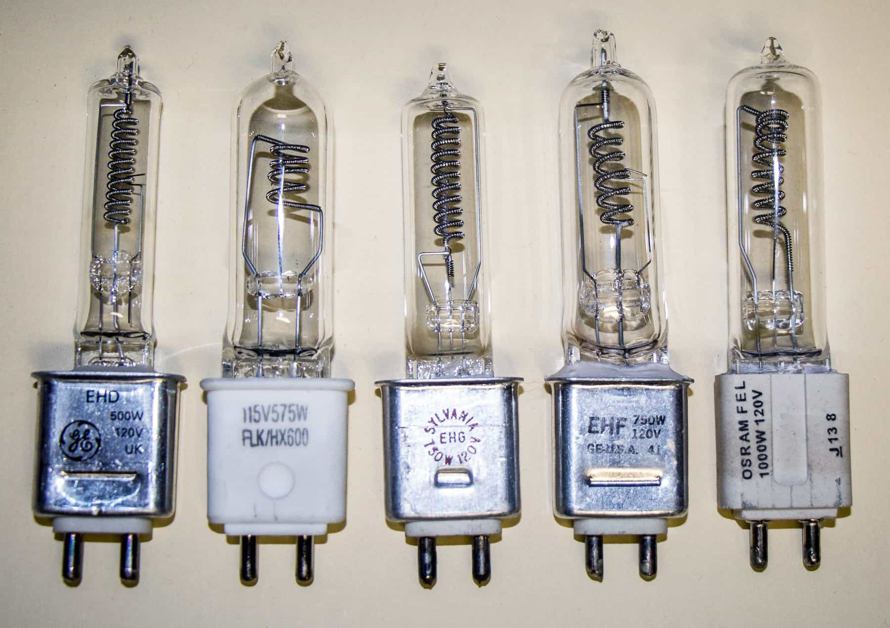 Various medium bi-pin lamps